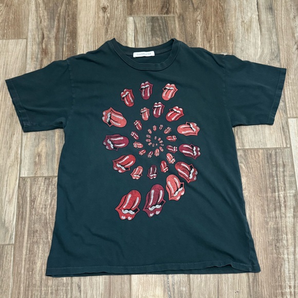 Daydreamer Rolling Stones Spiral Tongue Weekend Tee - Picture 2 of 5